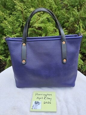 Go Forth Goods: Violet Small Avery Leather Tote Bag